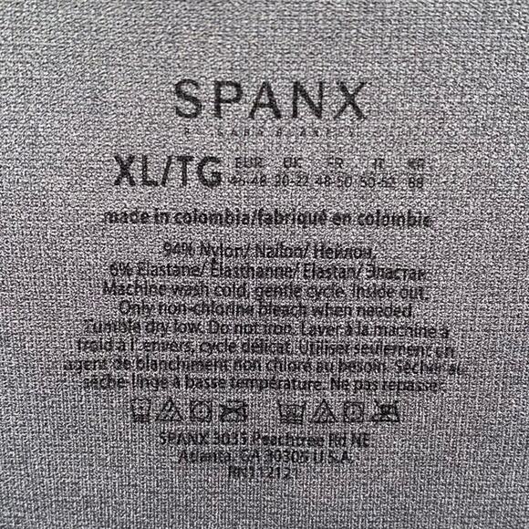 Spanx Look at Me Now $99 Seamless Camo Cropped Leggings XL Black Gray NWOT - Picture 8 of 10